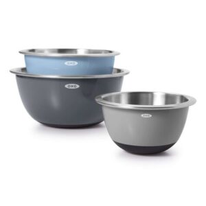 Set x3 bols de acero inoxidable - Azul/Gris