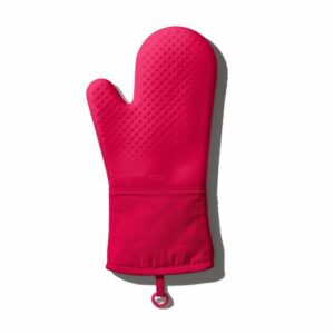 Manopla de silicona roja
