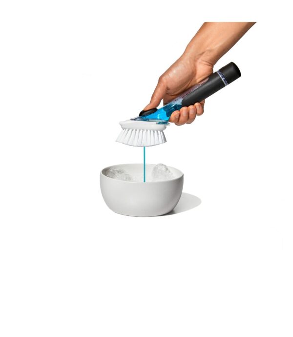 Set de cepillos para platos con dispensador de jabón - Imagen 2