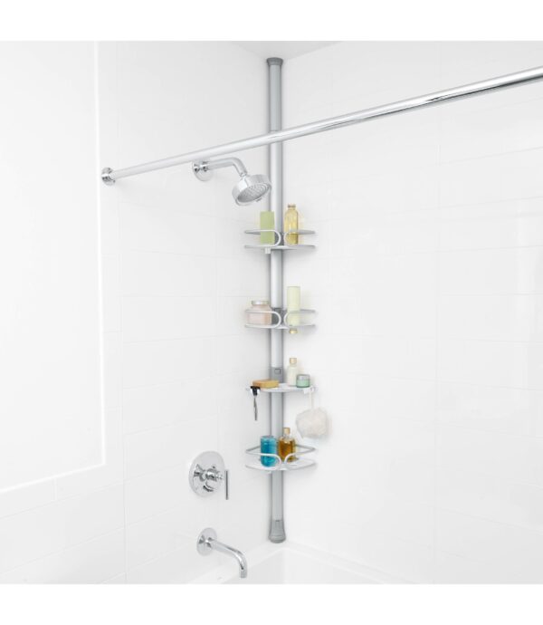 Organizador de ducha extensible de aluminio