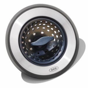 Escurridor de bacha de silicona 2 en 1 con tapón