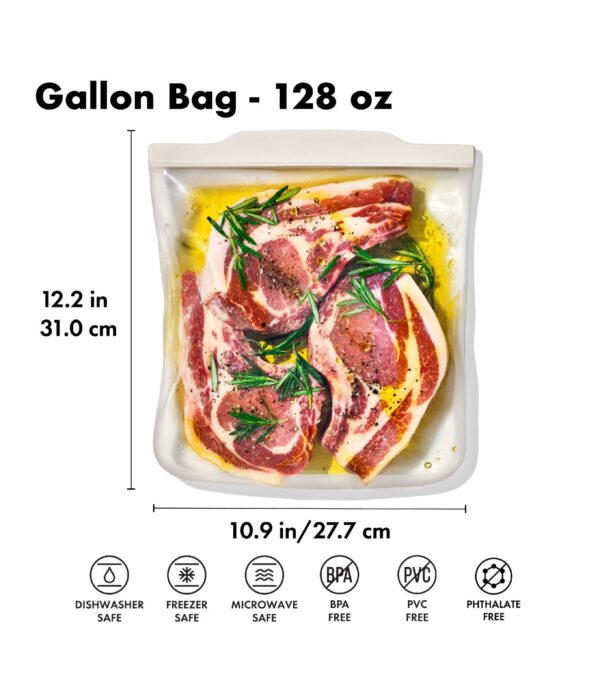 Bolsa reutilizable de silicona - Bolsa de 3,8 litros - Imagen 4