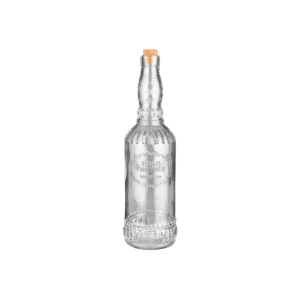 Botella de vidrio 720ml con tapón de corcho