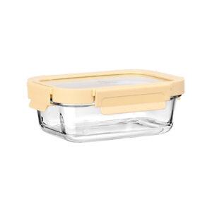 Hermético de vidrio con tapa de plástico 640ml