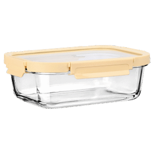 Hermético de vidrio con tapa de plástico 1520ml